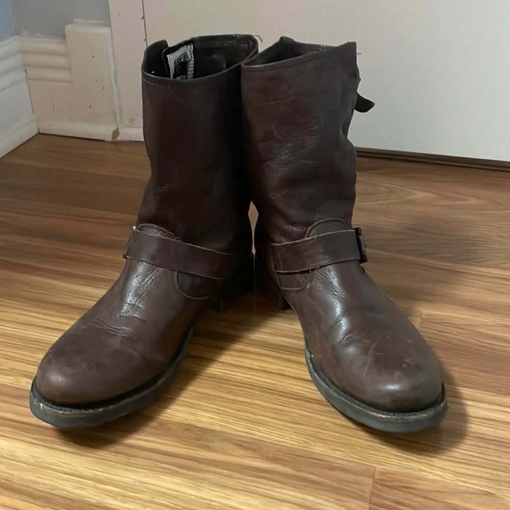 Slightly worn Frye boots. Purchased from the Frye Store on Newbury Street
